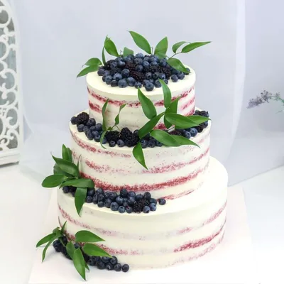 Голубой торт украшенный с клубниками и ежевикой на верхней части Стоковое  Изображение - изображение насчитывающей торт, ежевика: 110869147