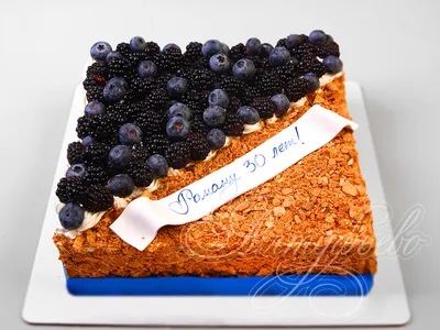 Торт \"Голубика и ежевика\" Свадебный торт на заказ заказать с доставкой в СПБ