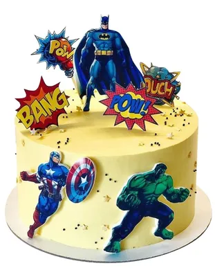 ДОМАШНИЙ Торт на День Рождения|ХАЛК|Украшение торта кремом и декор гелем| Торт для мальчика - YouTube