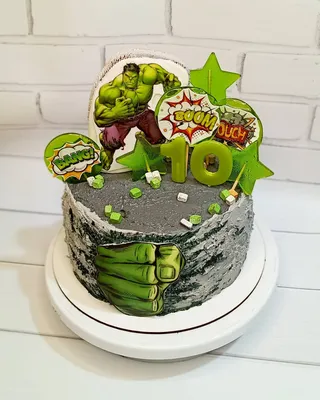 Торт с зеленым героем купить в Санкт-Петербурге | Кейк