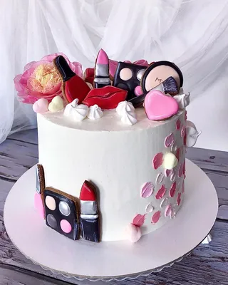 Торт с косметикой | Торт для девочки, Торт, Декоративные тортики