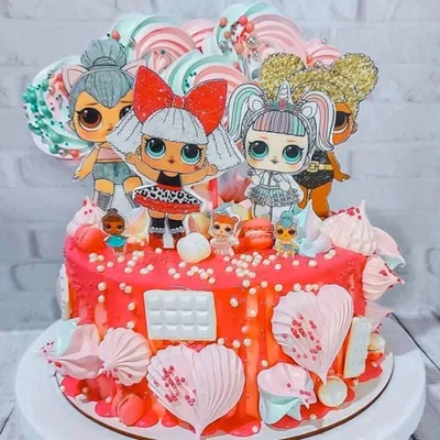 Кукла Lol торт