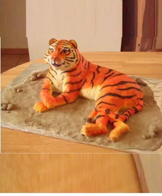 Торт Тигры 17023218 стоимостью 15 650 рублей - торты на заказ  ПРЕМИУМ-класса от КП «Алтуфьево»
