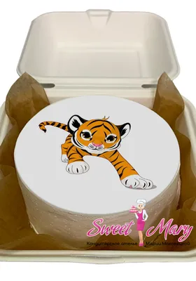 Купить Торт с тигром. Индивидуальный декор/6011 • Teabakery – доставка  Москва и МО