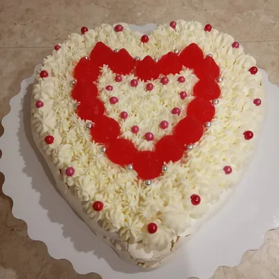 Торт “Сердце с сердечками” Арт. 00200 | Торты на заказ в Новосибирске  \"ElCremo\"