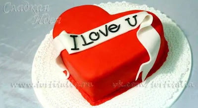 Торт красное сердце на заказ с доставкой недорого, фото торта, цена в  интернет магазине