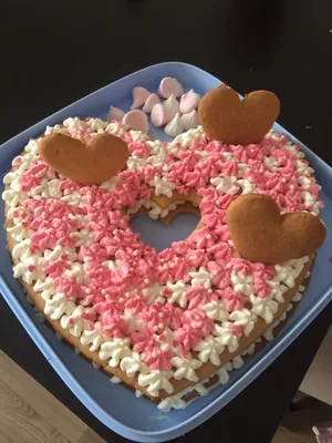 Торт-Сердце ❤️рецепт по тегу➡️ #рецепт_ag_ . . Начинка - шоколадный  ганаш+карамель 🍫 | Instagram