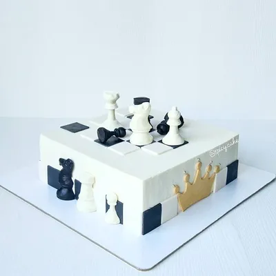 Торт шахматы (34) - купить на заказ с фото в Москве