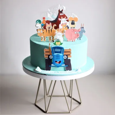 Торт \"Синий Трактор\" категории торты для мальчиков на 2 года