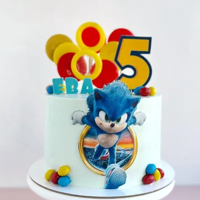 Торт Соник на 8 лет Соник Бум (Sonic Boom) Детские торты Производство тортов  на заказ - Fleurie