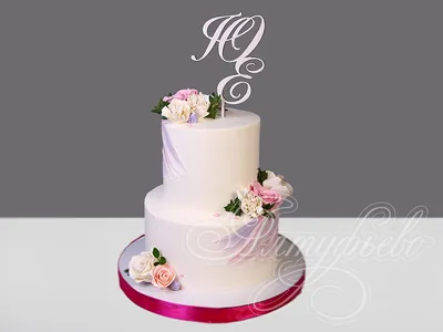 Свадебные торты с кремовым оформлением (без мастики) - Свадебный торт № 2 (без  мастики)