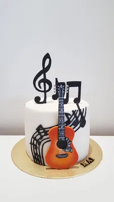 3D торт Гитара. Купить торт гитару 3Д на заказ