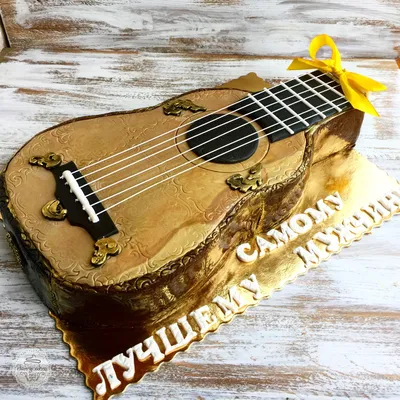 Торт в виде гитары 0010 – купить в Москве по цене руб. в интернет-магазине  konfle.ru