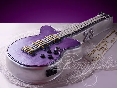 Торт в виде гитары 0006 – купить в Москве по цене руб. в интернет-магазине  konfle.ru