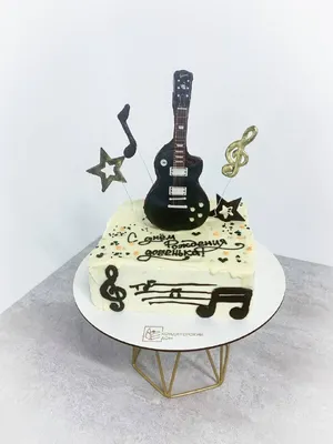 Торт в виде гитары для девочки №152330 заказать с доставкой
