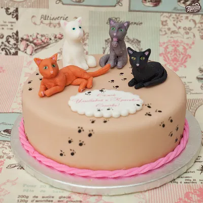 Торт в виде Кошки №12 | Заказать торт недорого в кондитерской Wow-tort
