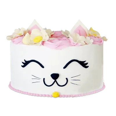 3D торт в виде кошки с розой 07081919 стоимостью 6 640 рублей - торты на  заказ ПРЕМИУМ-класса от КП «Алтуфьево»