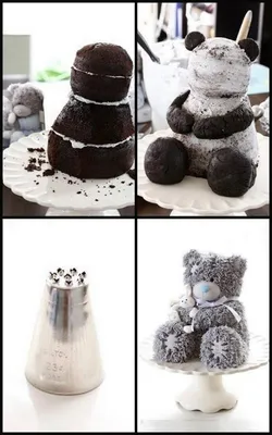 Торт в форме медведя - 70 фото