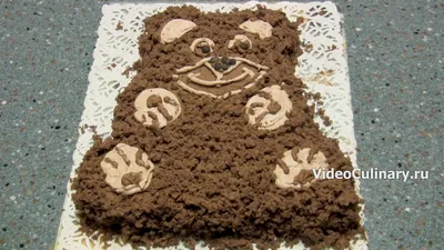 3D торт Мишка/ 3D cake Teddy bear - YouTube