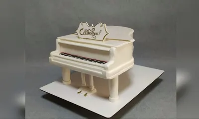 Торт пианино №4576 купить по выгодной цене с доставкой по Москве.  Интернет-магазин Московский Пекарь