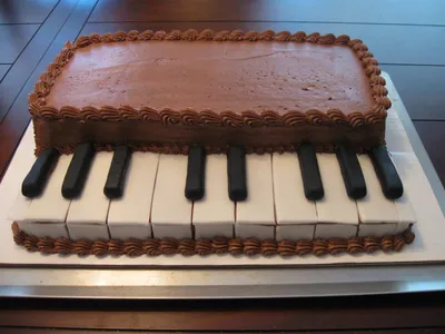 Торт пианино (60 фото)