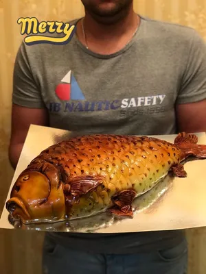 Торт золотая рыбка (29) - купить на заказ с фото в Москве
