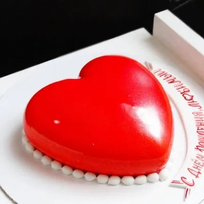 Торт на 10 лет в виде сердца (183) - купить на заказ с фото в Москве
