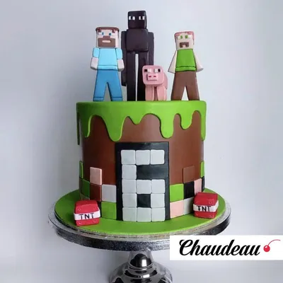 Julia's cakes - Торт на тему Minecraft Покрыт крем чизом,... | Facebook