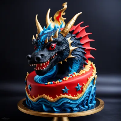 Тортюф — Детский торт с драконом Беззубиком