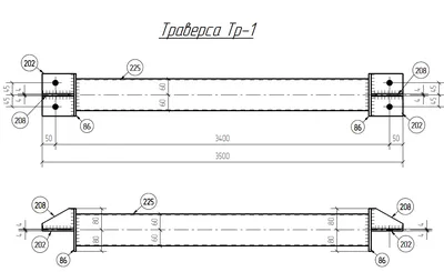 Траверсы ТРВ для труб Тюмени, ТРВ 61,182, 202, 251, 252, 322