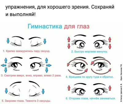 Гимнастика для уставших глаз » Белка Блог