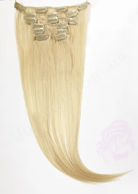 Волосы трессы на заколках как натуральные 8 прядей №1В длина 90см ЧЕРНЫЙ  мягкий оттенок без синевы (ID#949616338), цена: 770 ₴, купить на Prom.ua