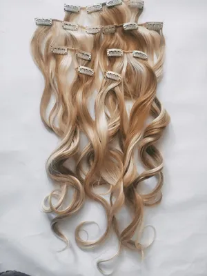Накладные волосы трессы на заколках, волнистые 55 см купить по цене 499.3 ₽  в интернет-магазине KazanExpress