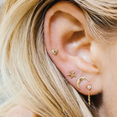 Pin de yannelyramirez em cute and cool | Piercings orelha feminino, Brincos  tragus, Brincos pequenos