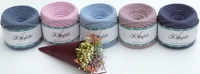 Трикотажная пряжа для вязания / Набор пряжи - купить с доставкой по  выгодным ценам в интернет-магазине OZON (826005311)