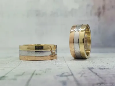 Тройные обручальные кольца для женщин из нержавеющей стали | AliExpress