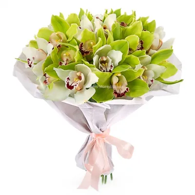 Букет из орхидеи Цимбидиум розовая купить в Тбилиси - Заказать с доставкой  недорого