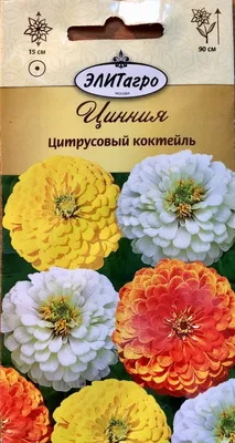 Купить Семена Цветов Циния георгиновидная \"Белый медведь\", 0,3 г. (9321436)  в Крыму, цены, отзывы, характеристики | Микролайн