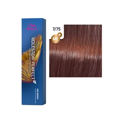 Краска для волос Wella Koleston Perfect Me+ Deep Brown 7/75 Светлый  палисандр 60 мл - отзывы покупателей на Мегамаркет | краски для волос  81650830