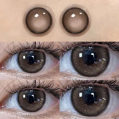 Купить Цветные контактные линзы Линзы для близорукости с диоптриями  Косметические контактные линзы Оптовая продажа 100 шт. Ежегодно Красивый  макияж для глаз | Joom