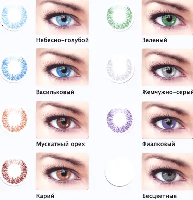 Цветные линзы для глаз с диоптриями | AliExpress