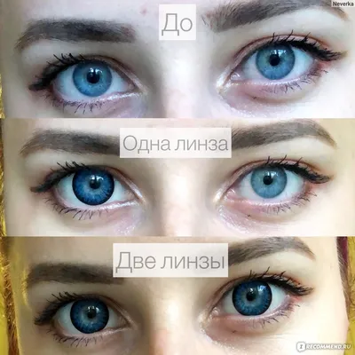 Цветные контактные линзы Circle lens Увеличивающие - «Кукольные синие  глазки, люди пугаются + фото до/после» | отзывы