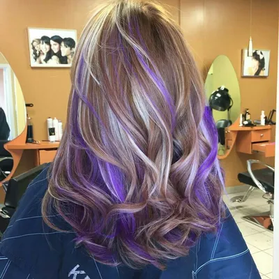 Цветные пряди на светлых волосах фото 82 фото