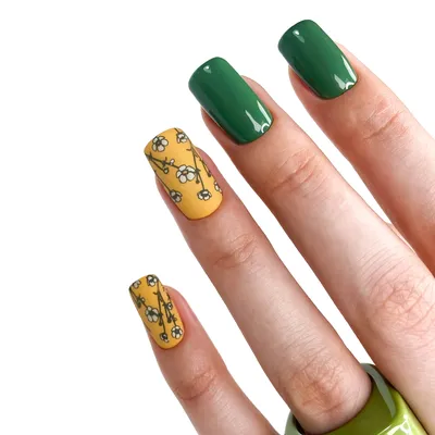 Simple nail design / drawing flowers - YouTube