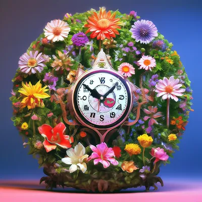 цветочные часы в саду Prince Street Стоковое Фото - изображение  насчитывающей цветки, цветок: 220909882