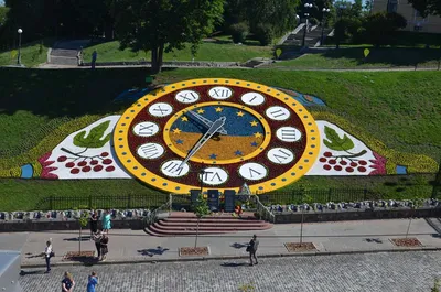 Старинные ретро цветочные часы Красивые часы - Vroda
