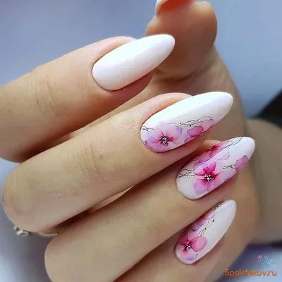 Маникюр с цветами: лучшие рисунки на ногтях (фото) | Flower nails, Nails,  Floral nails