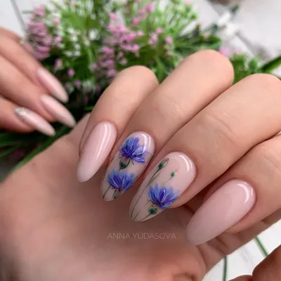 Маникюр с цветами: лучшие рисунки на ногтях (фото) | Nail art, Nail art  designs videos, Floral nails