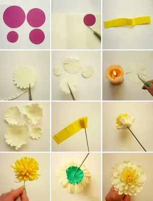 Цветы из фоамирана: мастер-класс для начинающих с пошаговыми фото | Шаблоны  для бумажных снежинок, Поделки из бумаги, Идеи для поделок