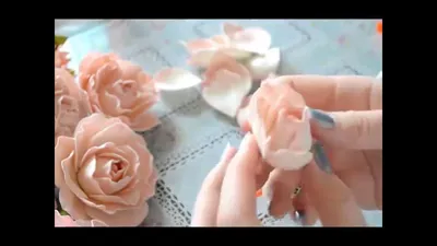 Нежная роза из фоамирана мастер класс / Foam tutorial - YouTube